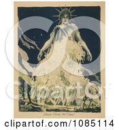 Poster, Art Print Of Liberty Gathering Fallen Soldiers