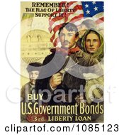 Poster, Art Print Of Immigrants And American Flag