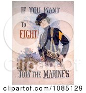 Poster, Art Print Of Female Marine