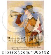 Woman Recruiting For The Navy Free Stock Illustration
