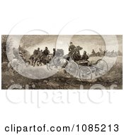 Soldiers And Horses Fighting In The Battle Of Chancellorsville Virginia On May 3rd 1863