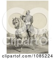 Poster, Art Print Of General James Garfield On A Horse