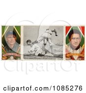 Vintage St Louis Browns Baseball Card Of George Stovall And James Austin With A Center Photo