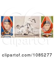 Poster, Art Print Of Vintage Baseball Card Of George Moriarty And Ty Cobb