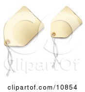 Off White Blank Sales Price Tags With String