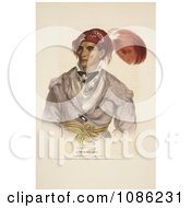 Cherokee Indian Chief Tah Chee Free Historical Stock Illustration