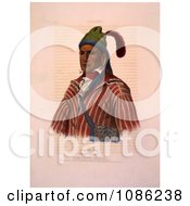Creek Indian Warrior Named Me Na Wa Free Historical Stock Illustration