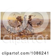 Poster, Art Print Of Sioux And Blackfeet Indian Battle