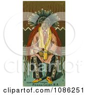Ponca Chief Free Historical Stock Illustration