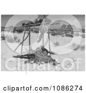 Indian Warrior Laid To Rest Free Historical Stock Illustration