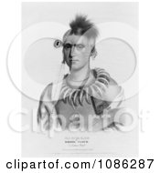 Ioway Native American Indian Chief Called Ma Has Kah Or White Cl Free Historical Stock Illustration