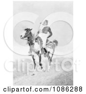 Poster, Art Print Of Comanche Indian On An American Paint Horse
