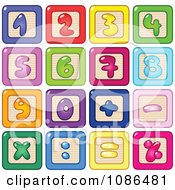 Poster, Art Print Of Colorful Number Blocks