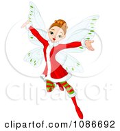 Poster, Art Print Of Christmas Fairy With Open Arms