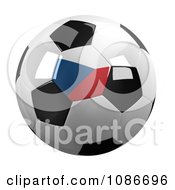 Clipart 3d Czech Republic Soccer Championship Of 2012 Ball Royalty Free CGI Illustration