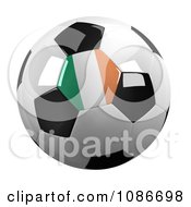 Poster, Art Print Of 3d Ireland Soccer Championship Of 2012 Ball