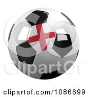 Clipart 3d England Soccer Championship Of 2012 Ball Royalty Free CGI Illustration by stockillustrations