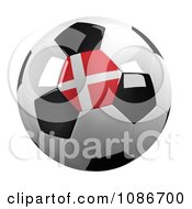 Clipart 3d Denmark Soccer Championship Of 2012 Ball Royalty Free CGI Illustration