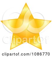 Clipart Golden Star 4 Royalty Free Vector Illustration