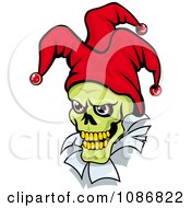 Poster, Art Print Of Green Faced Joker With A Red Hat