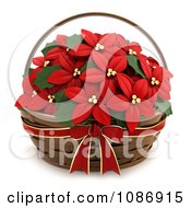 3d Poinsettia Gift Basket