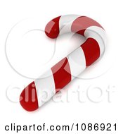 Poster, Art Print Of 3d Peppermint Candy Cane