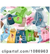 Poster, Art Print Of Background Of Merry Christmas Clothes