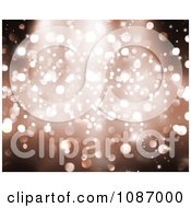 Clipart Sparkly Brown Christmas Background Royalty Free CGI Illustration