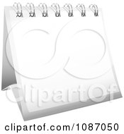 Clipart 3d White Flip Desk Calendar Royalty Free Vector Illustration