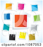 Poster, Art Print Of Taped Colorful Square Tags