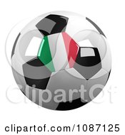 Clipart 3d Italy Soccer Championship Of 2012 Ball Royalty Free CGI Illustration by stockillustrations