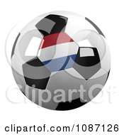 Clipart 3d Netherlands Soccer Championship Of 2012 Ball Royalty Free CGI Illustration by stockillustrations