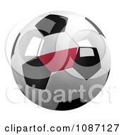 Clipart 3d Poland Soccer Championship Of 2012 Ball Royalty Free CGI Illustration