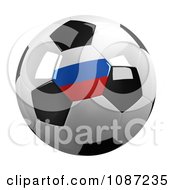 Poster, Art Print Of 3d Russian Soccer Championship Of 2012 Ball
