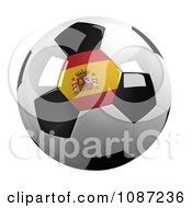Poster, Art Print Of 3d Spain Soccer Championship Of 2012 Ball