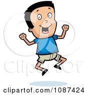 Poster, Art Print Of Excited Boy Jumping