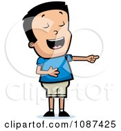 Poster, Art Print Of Boy Laughing And Pointing
