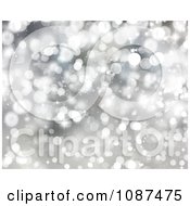 Poster, Art Print Of Silver Christmas Light Background 2