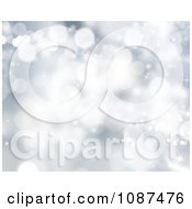 Poster, Art Print Of Silver Christmas Light Background 1