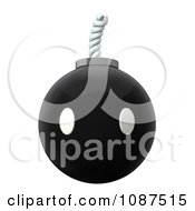 Clipart 3d Black Bomb Royalty Free CGI Illustration by Leo Blanchette