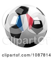 Clipart 3d France Flag Soccer Ball Royalty Free CGI Illustration