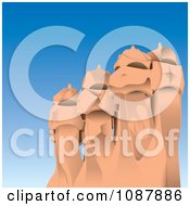 Clipart The Gaudi Chimneys Of La Pedrera In Barcelona Spain Royalty Free Vector Illustration