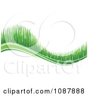 Poster, Art Print Of Green Grassy Wave