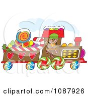 Gingerbread Train Driver Waving And Passing By