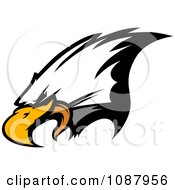 Poster, Art Print Of Mascot Bald Eagle Face