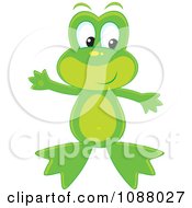 Poster, Art Print Of Cute Frog Waving