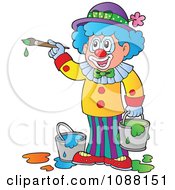 Poster, Art Print Of Circus Clown Painting