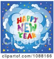 Poster, Art Print Of Happy New Year Firework Explosion With Stars