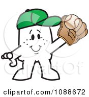 Squiggle Guy Playing Baseball