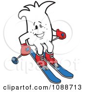 Poster, Art Print Of Squiggle Guy Skiing